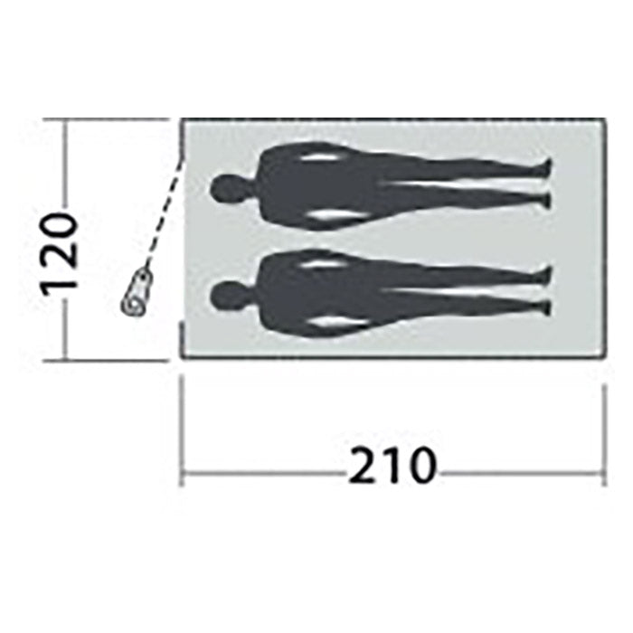 Pop-up telt 2-personers, hurtigt opslået, myggenet og ventilation - Easy Camp