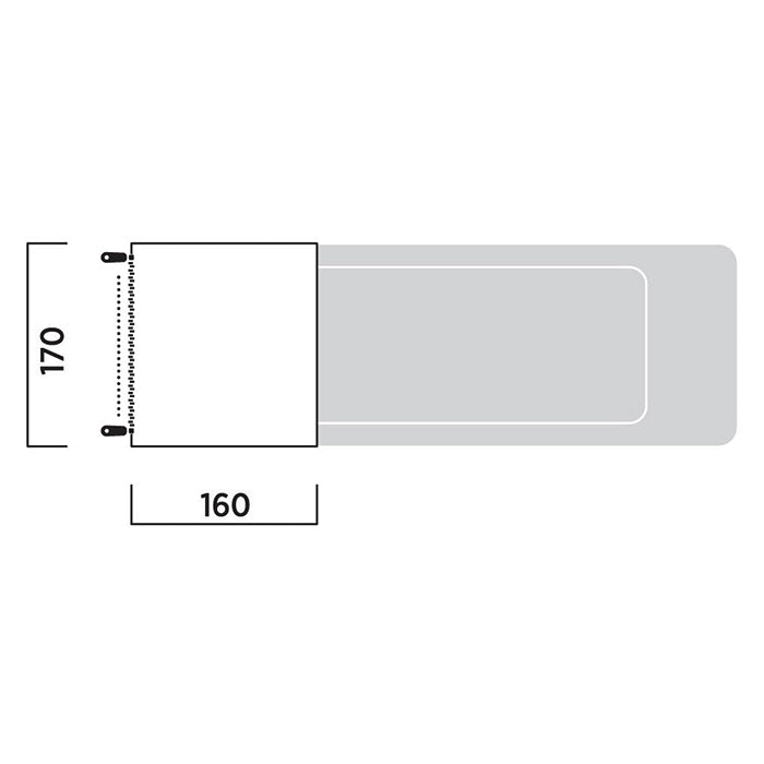 Biltelt til bagklap - Krossbu Mini, passer til Berlingo/Rifter/Caddy, Easy Camp
