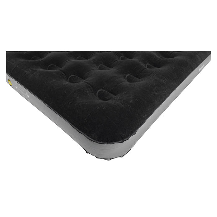 Luftmadras enkel 185x70x20 cm med velouroverflade, PVC, dobbelventil - Outwell