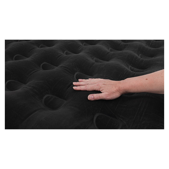 Dobbelt luftmadras med velouroverside, 185x130x20 cm - Outwell