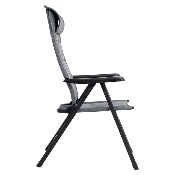 Campingstol høj ryg, sammenklappelig, justerbar nakkestøtte - Outwell