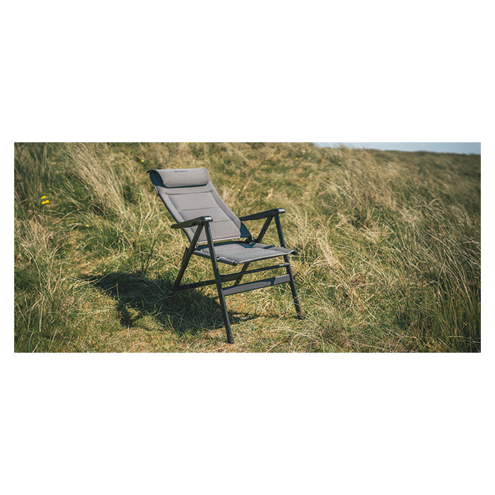 Campingstol høj ryg, sammenklappelig, justerbar nakkestøtte - Outwell