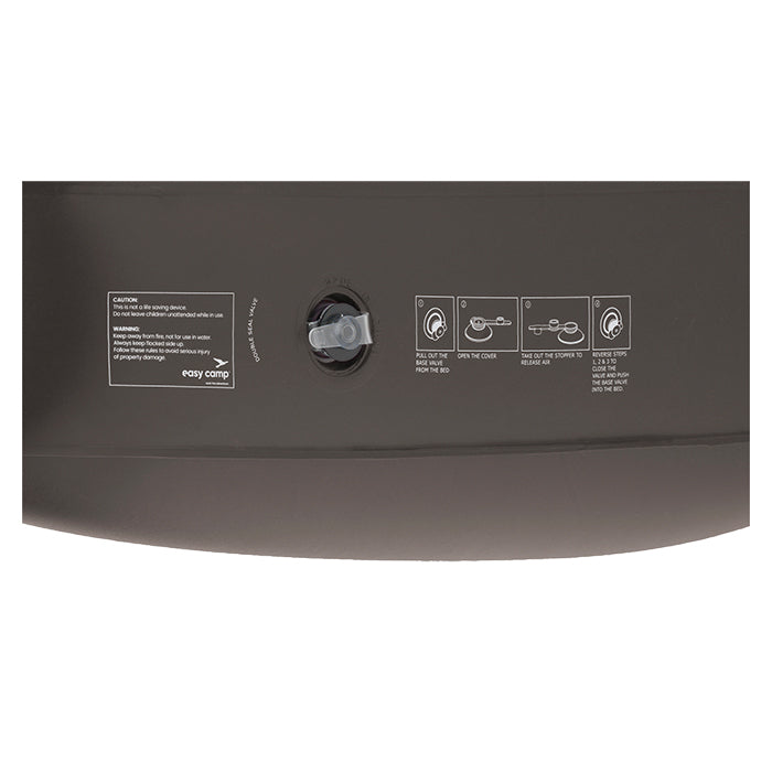 Oppustelig loungestol i velour 84x140 cm - Maple Lounger, easycamp