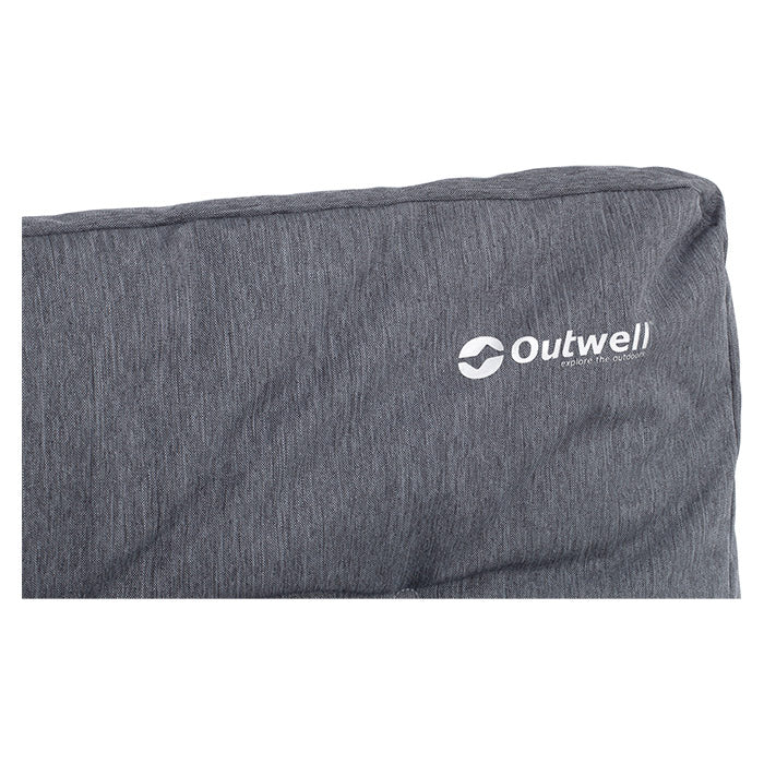 Loungestol foldbar med højt ryglæn og netlomme, foldemøbel til camping 135 kg - Outwell