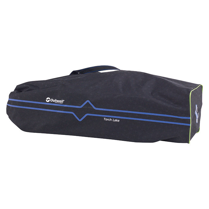 Loungestol foldbar med højt ryglæn og netlomme, foldemøbel til camping 135 kg - Outwell