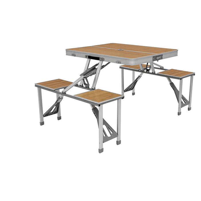 Picnicsæt bambusbord kompakt foldbart 85x136 cm - Outwell