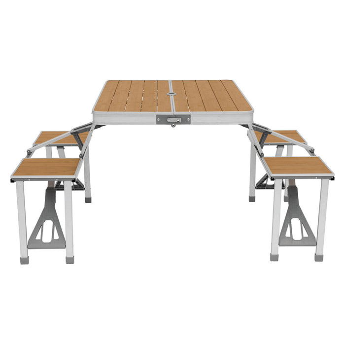 Picnicsæt bambusbord kompakt foldbart 85x136 cm - Outwell