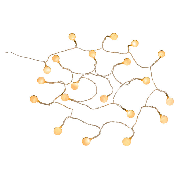 Lyskæde 20 pærer 285 cm batteri IP44 - Outwell