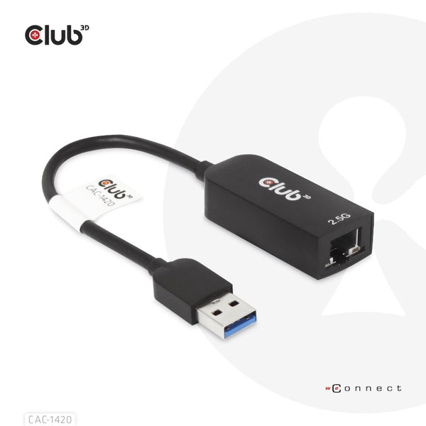 Club 3D CAC-1520 USB-A Gen 1 til 2.5Gbps Netværksadapter