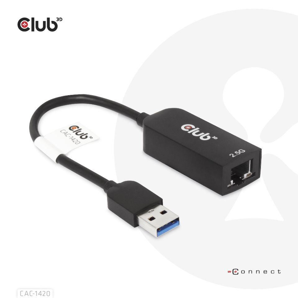 Club 3D CAC-1520 USB-A Gen 1 til 2.5Gbps Netværksadapter