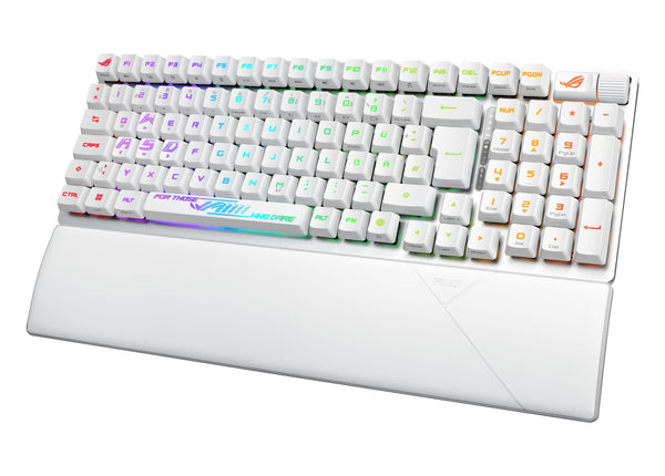 ASUS ROG Strix Scope II RX Tastatur Optisk mekanisk Per-tast RGB Trådløs Kablet