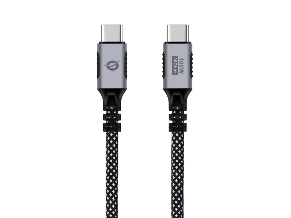Conceptronic ETTA07B20 USB-kabel USB 3.2 Gen 2x2 2 m USB C Sort