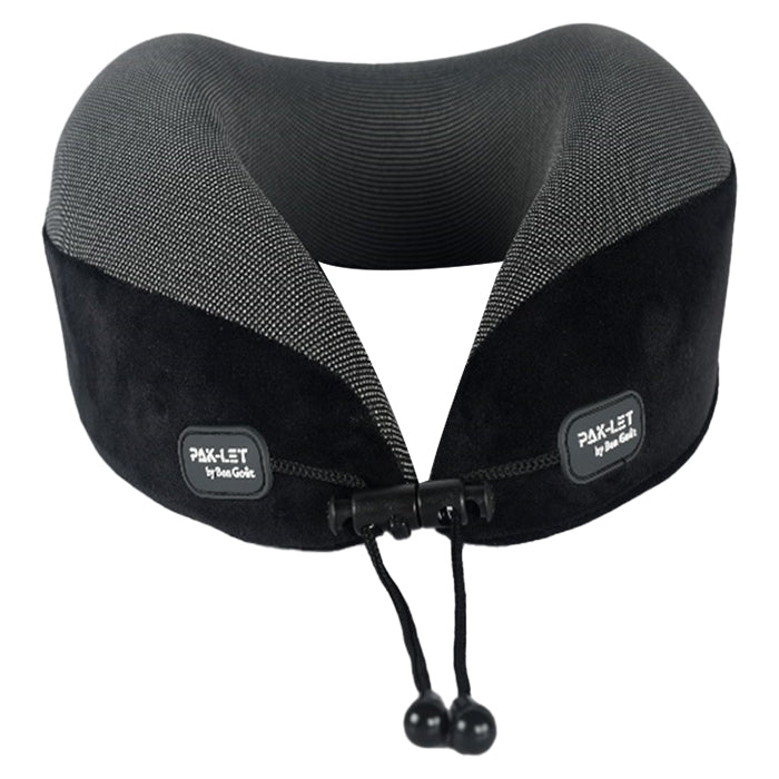 Nakkepude i sort memory foam ergonomisk støtte aftageligt betræk - Bon Goût