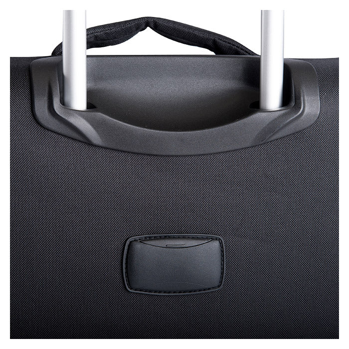 Blødt 2-pak trolleysæt kabine+stor sort med TSA-lås og dobbelthjul - Bon Goût