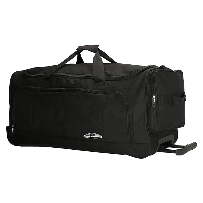Duffelbag på hjul 81 L - stor rejsetaske med skatehjul og teleskophåndtag, Enrico Benetti