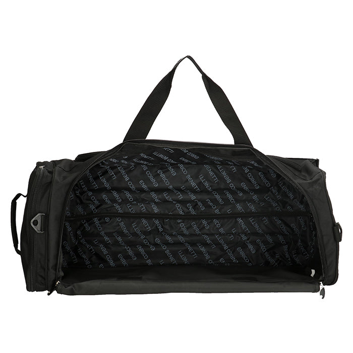 Duffelbag på hjul 81 L - stor rejsetaske med skatehjul og teleskophåndtag, Enrico Benetti