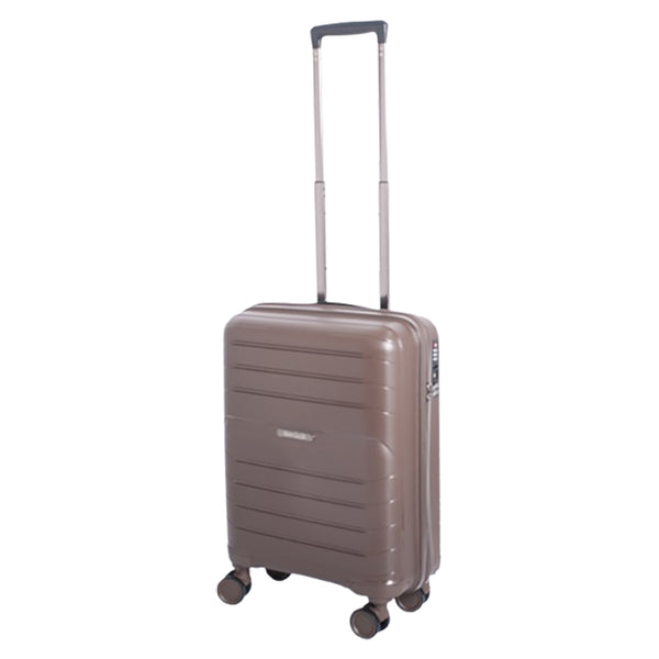 Kuffertsæt 3 stk hårdt shell mocca med TSA-lås og 360° hjul - Bon Goût