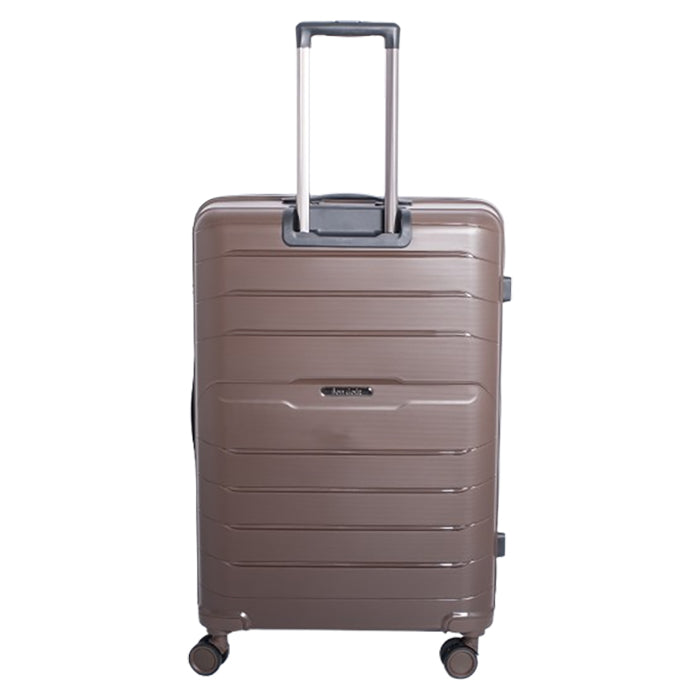 Kuffertsæt 3 stk hårdt shell mocca med TSA-lås og 360° hjul - Bon Goût