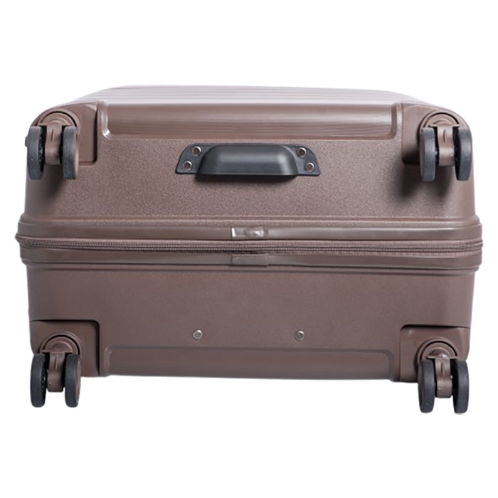 Kuffertsæt 3 stk hårdt shell mocca med TSA-lås og 360° hjul - Bon Goût