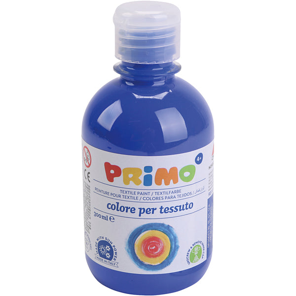 PRIMO Tekstilmaling Mørk Blå 300 ml - Børnevenlig