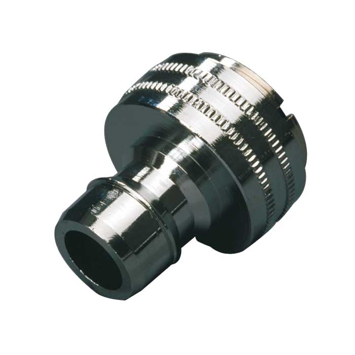 Hanenippel 1/2 & 3/4 tommer - forkromet messing - Vikan