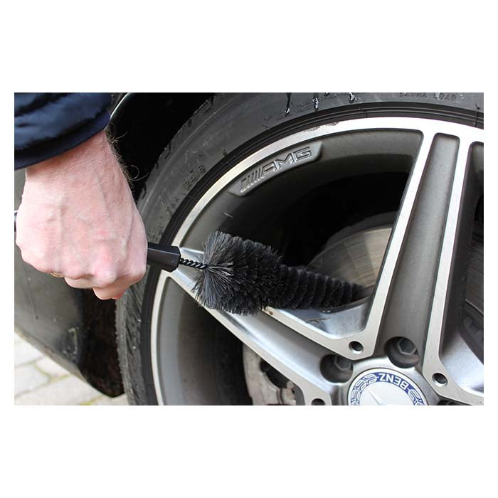 Fælgbørste 32 cm, skånsom specialhår til alu og krom - Vikan