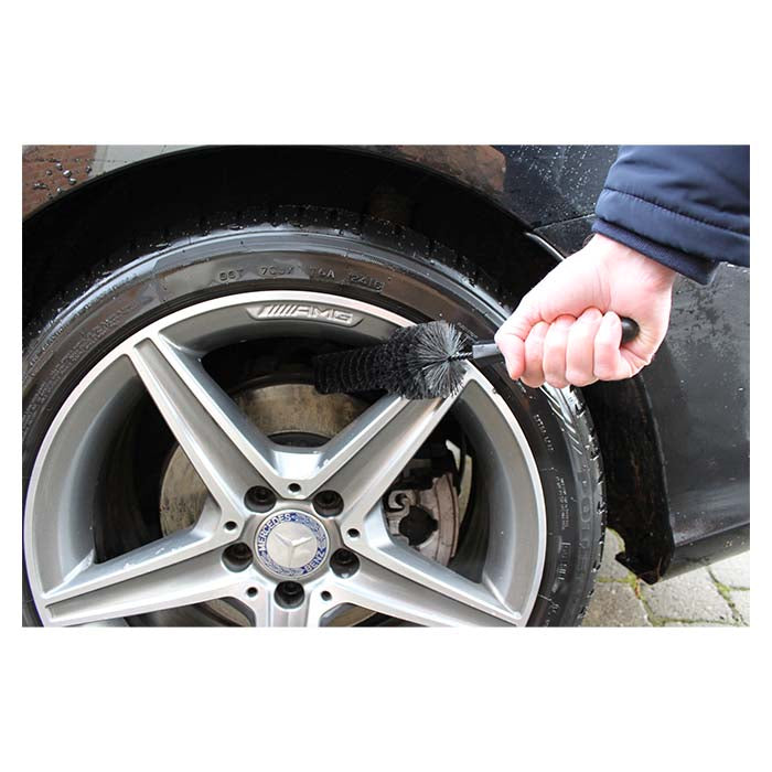 Fælgbørste 32 cm, skånsom specialhår til alu og krom - Vikan