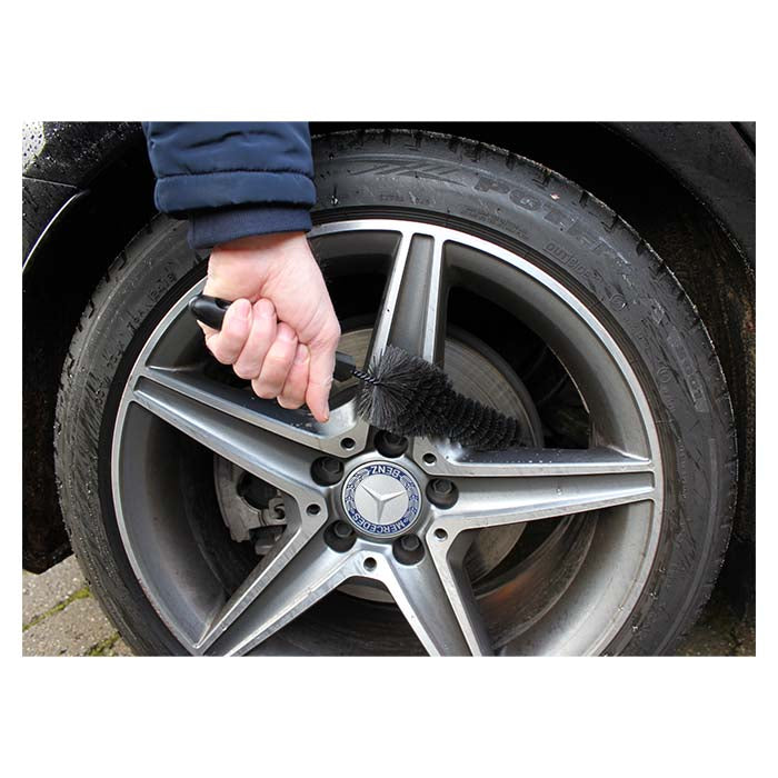 Fælgbørste 32 cm, skånsom specialhår til alu og krom - Vikan
