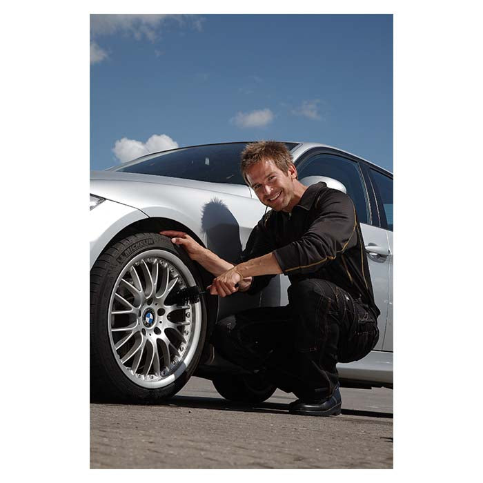 Fælgbørste 32 cm, skånsom specialhår til alu og krom - Vikan