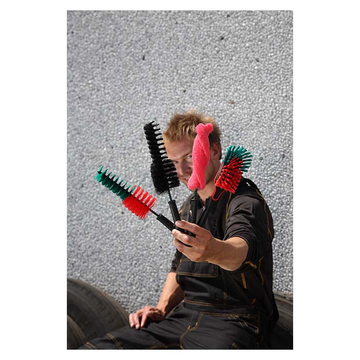 Fælgbørste 32 cm, skånsom specialhår til alu og krom - Vikan