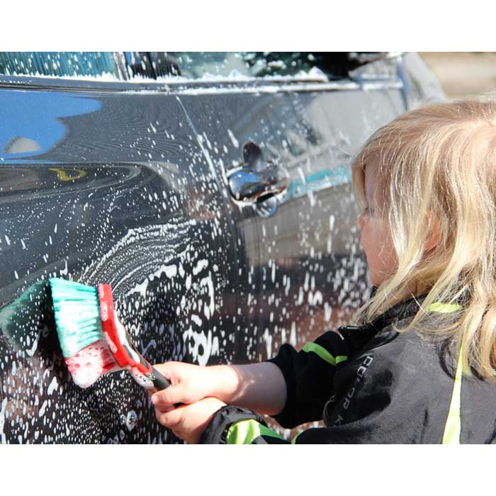 Multibørste 29 cm - skånsom rengøring med gummikant, Vikan