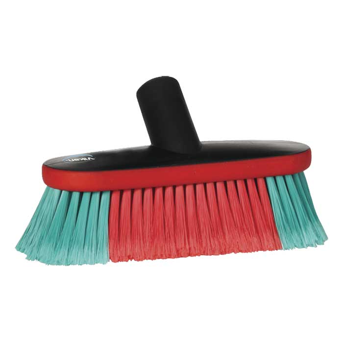 Vaskebørste med vandgennemløb 23 cm, gummikant - Vikan