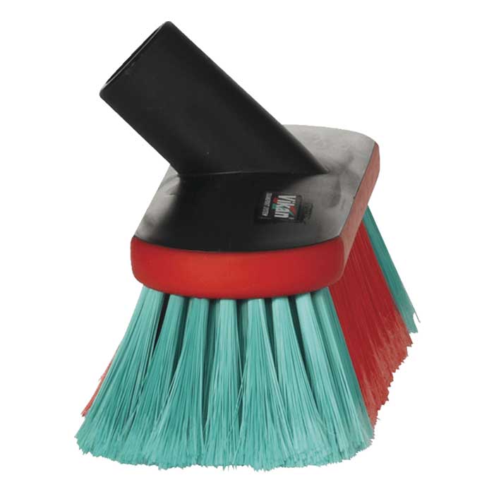 Vaskebørste med vandgennemløb 23 cm, gummikant - Vikan