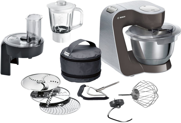 Bosch MUM5 CreationLine Premium MUM58A20 Køkkenmaskine 3.9liter Børstet rustfrit stål/grå