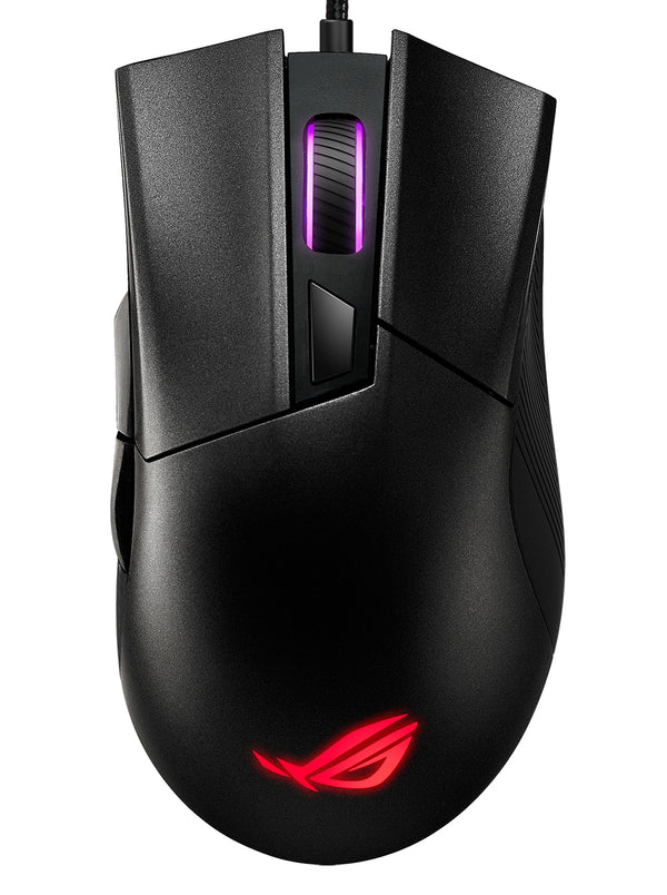 ASUS ROG Gladius II Core Optisk Kabling Sort
