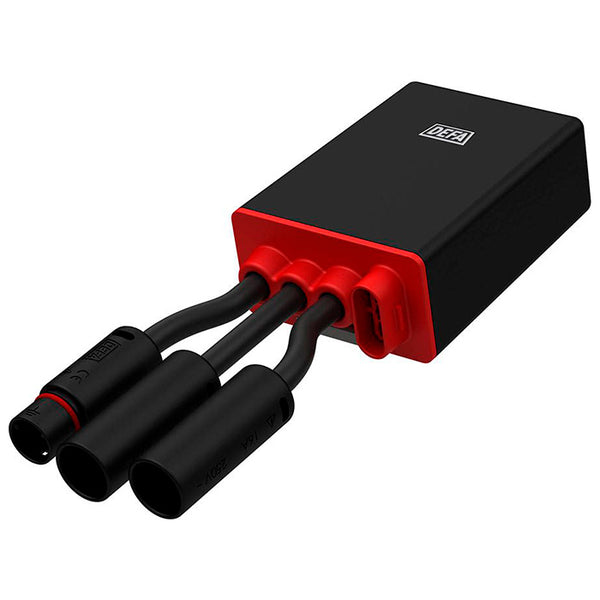 Vedligeholdelseslader 12V 5A med relæ & splitter til bil DEFA