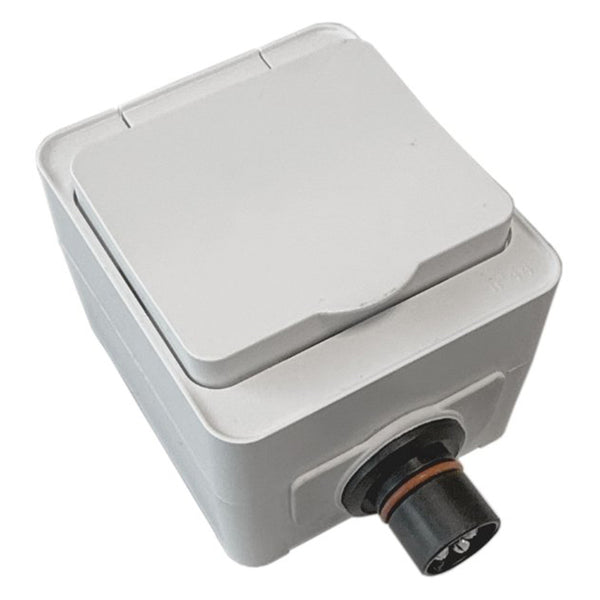 Plugin Udtag 230V Single Hvid - defa