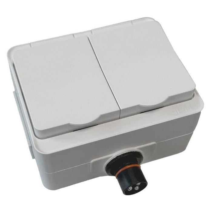 Plugin Udtag 230V Dobbelt Hvid - defa