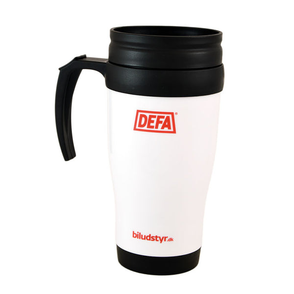 Termokop dobbeltvægget, letvægts plastik til kaffe på farten - DEFA