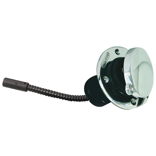 Krom strømindtag IP67 230VAC 16A, rustfrit stål, DEFA-kompatibelt - Defa