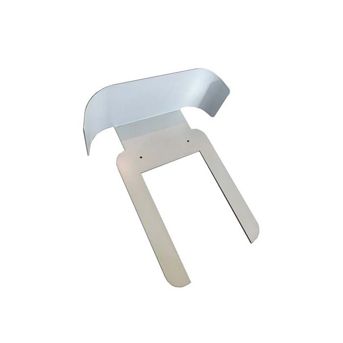 Vægtag til eRange Duo ladestation - vægcover i aluminium, sølv, 3 mm pulverlakeret - defa