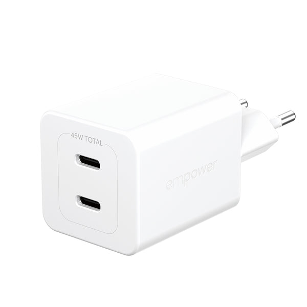 empower by PanzerGlass Turbo 45W GaN Adapter 2xUSB-C