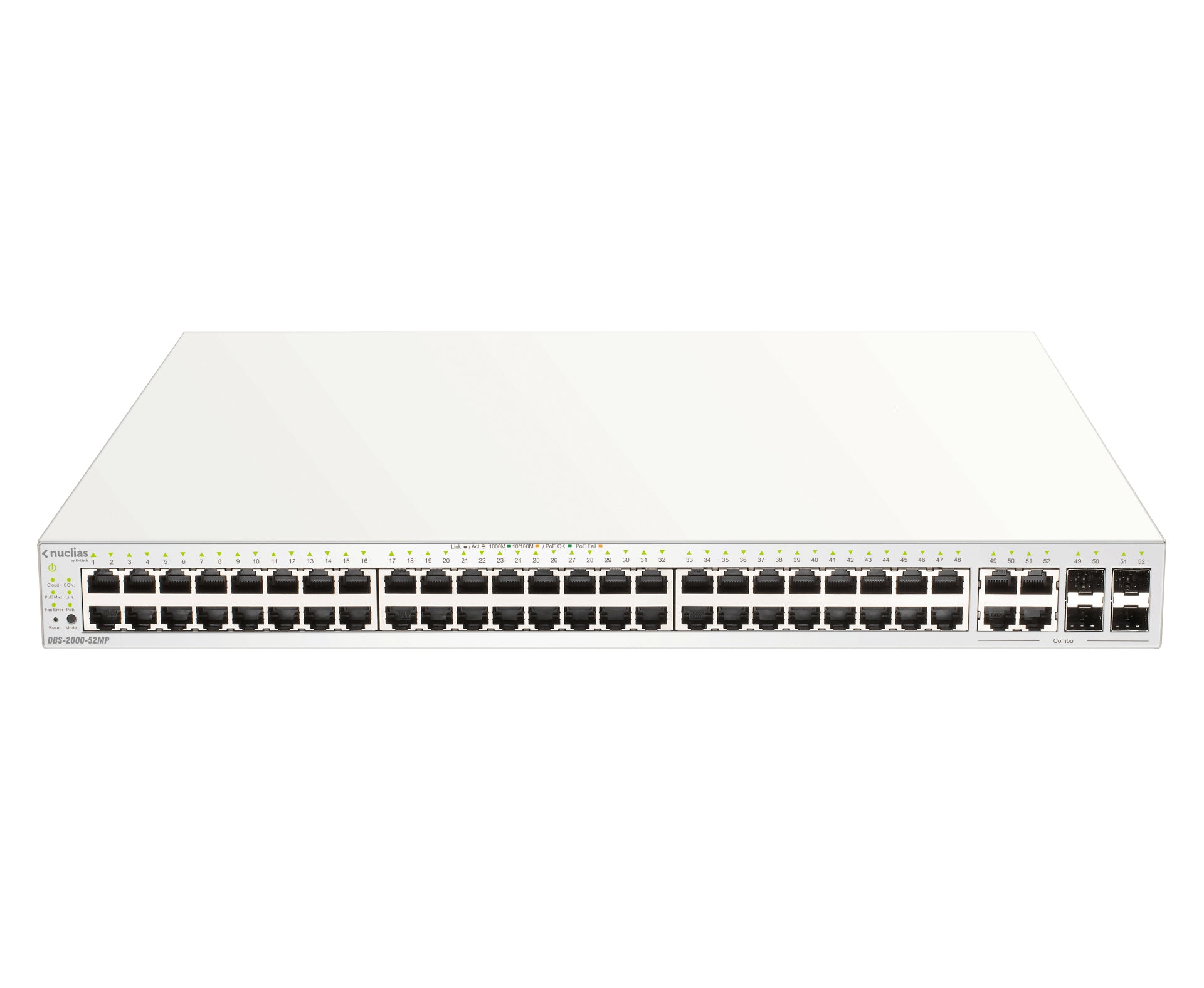 D-Link Nuclias Cloud-Managed DBS-2000-52MP Switch 52-porte Gigabit  PoE+