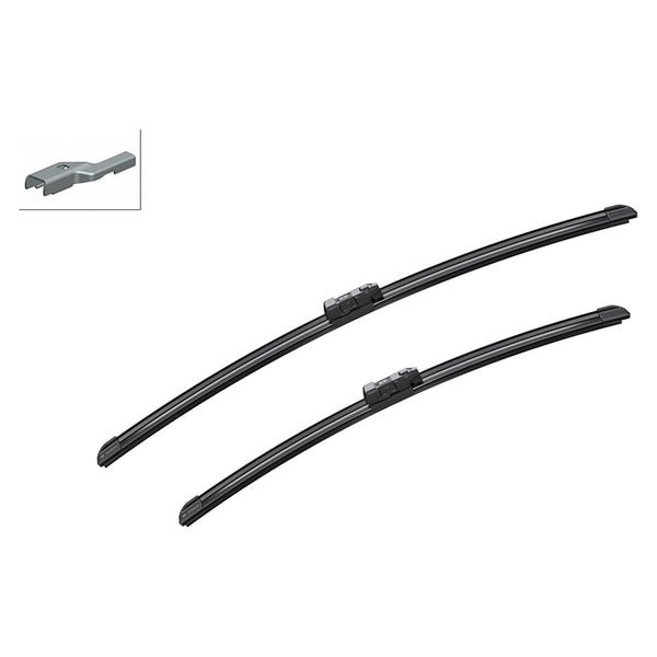 Viskerblade flade Aerotwin A296S 600/500 mm sæt - Bosch