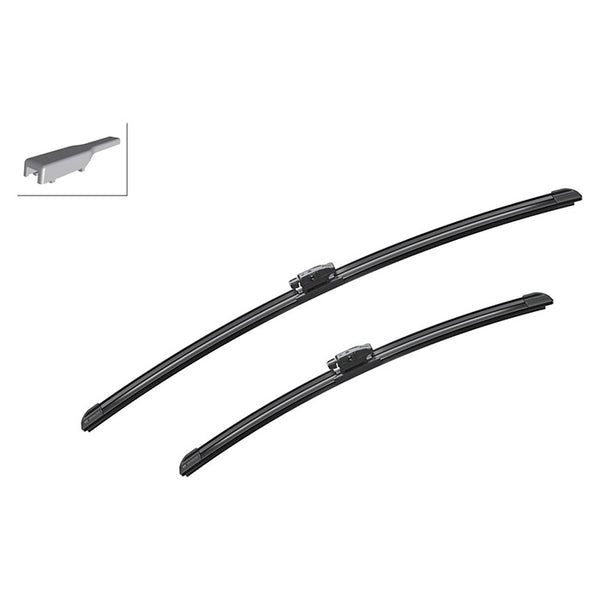 Viskerblade flade Aerotwin A312S 600/450 mm, sæt (Dacia/Nissan/Renault) - Bosch