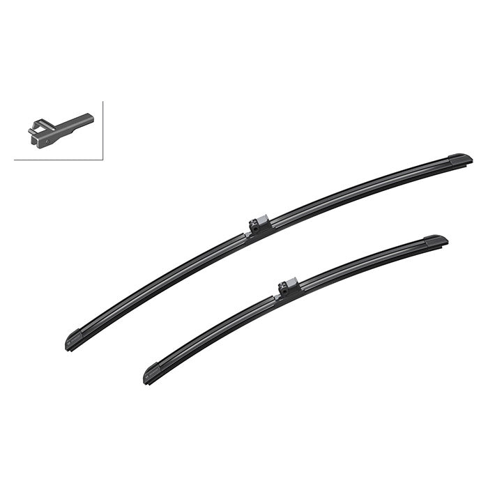 Viskerblade flade Aerotwin A452S 600/450 mm, sæt til BMW E92/E93 - Bosch