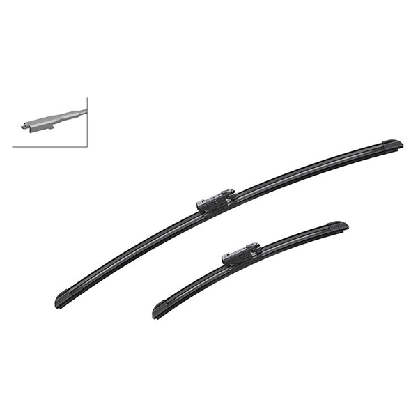 Viskerblade flade sæt 600/340 mm A519S til Nissan Juke (F15) 06.2010- - Bosch
