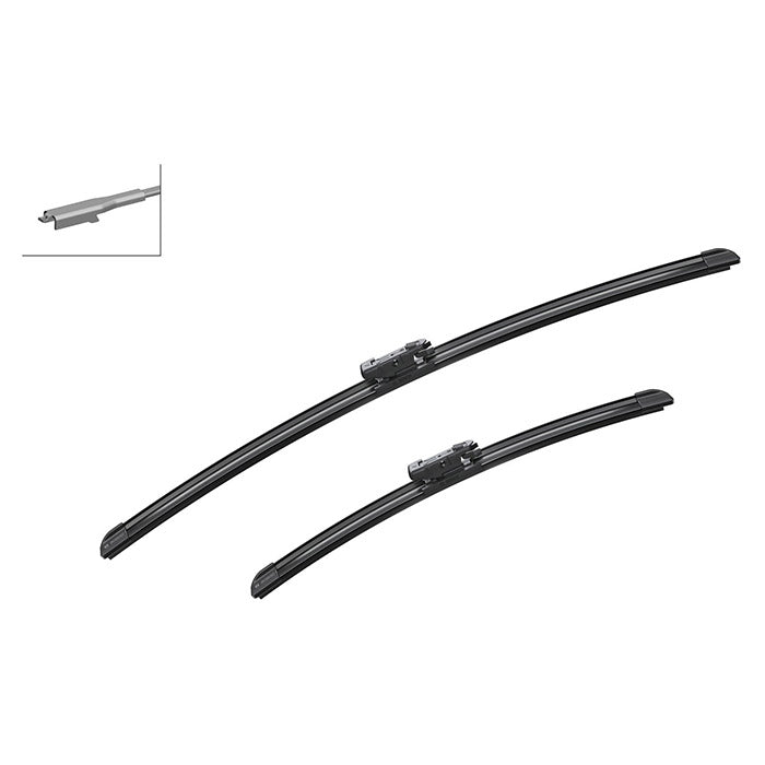 Viskerblade flade Aerotwin A579S 600/400 mm sæt - Bosch