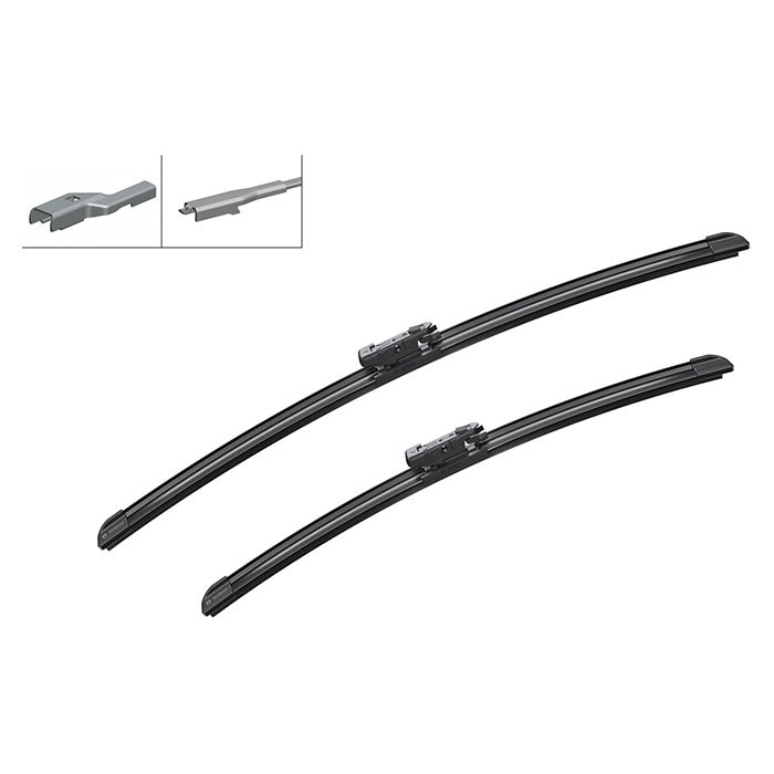 Viskerblade flade Aerotwin A696S 550/450 mm sæt - Bosch