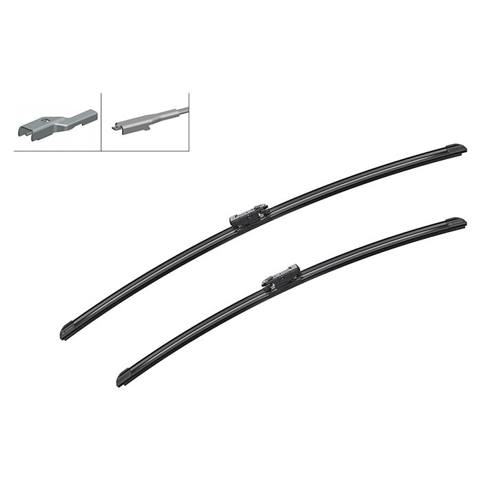 Viskerblade flade Aerotwin A965S 700/600 mm til Citroën Opel Peugeot Vauxhall - Bosch